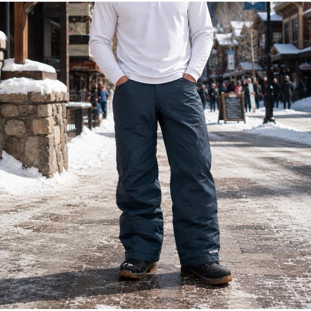 Columbia Omni-Heat Navy Blue Snow Pants (XL)